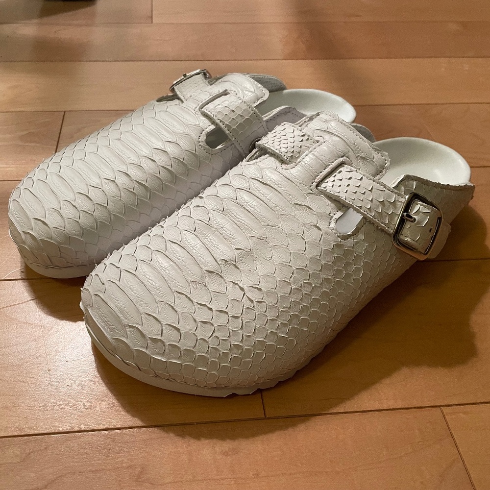 Luxe White Mule - Size 12 men’s shoes - BRAND NEW